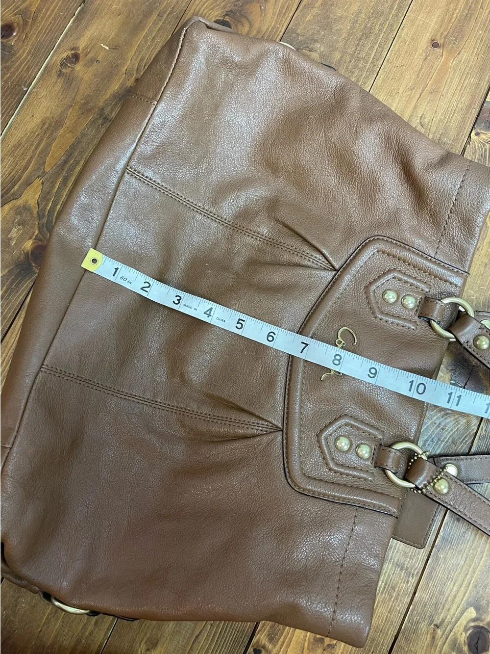 Coach Ashley purse tan brown project bag